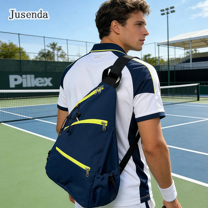 Jusenda Oxford Fashion Sports Fitness Bags, Pickle Ball Sling Bags, Tennis Padel Ball, Table Tennis Crossbody Backpack, Handbag