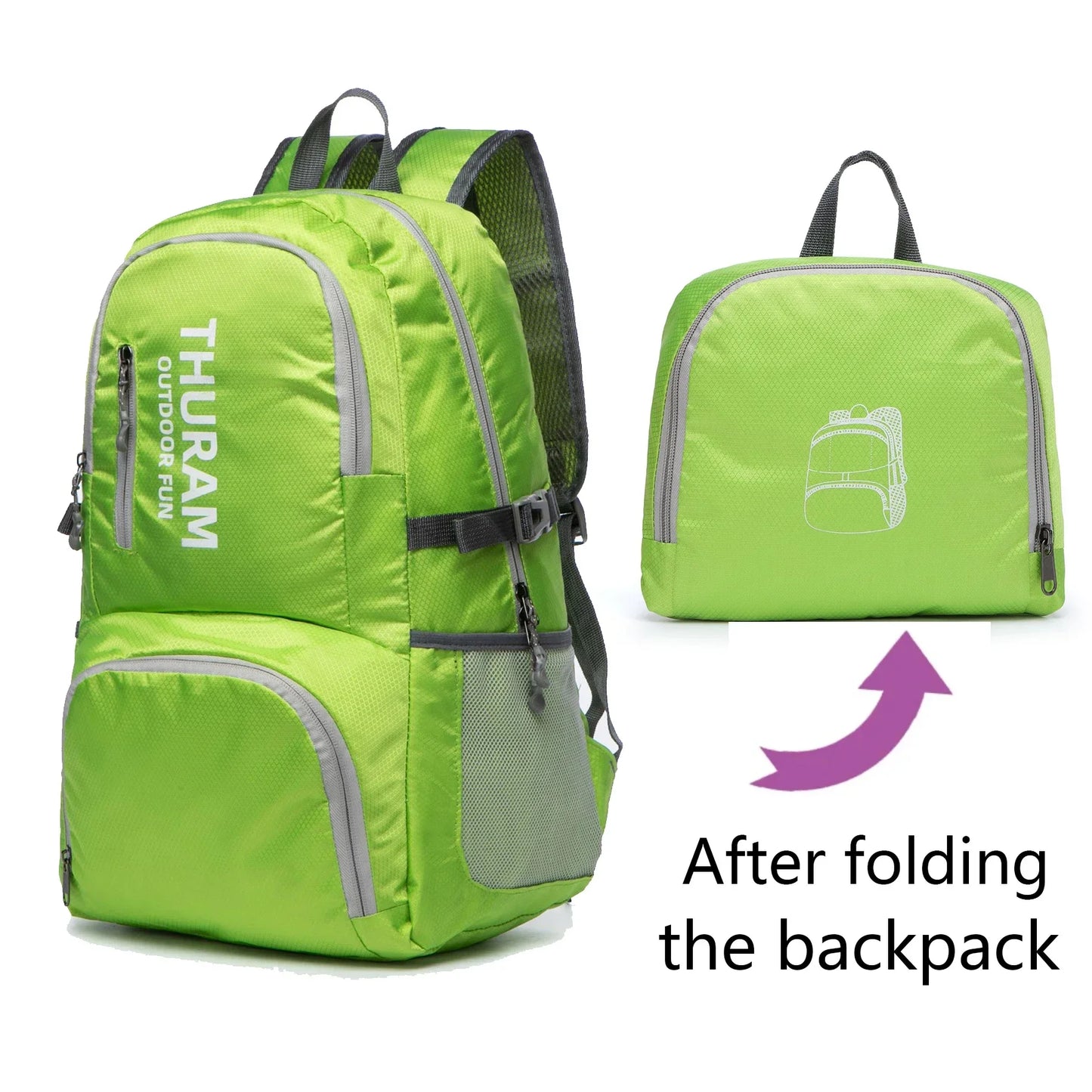 35L Travel Backpacks Daypacks Waterproof Foldable Camping Light Weight Bag Packable Hiking Sports Outdoor