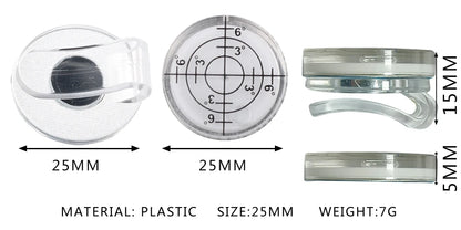 Plastic Golf Hat Clip Golf Club Hat Cap Clip With Detachable Magnetic Ball Marker Golf Level Function Marks Magnetic Cap Clip