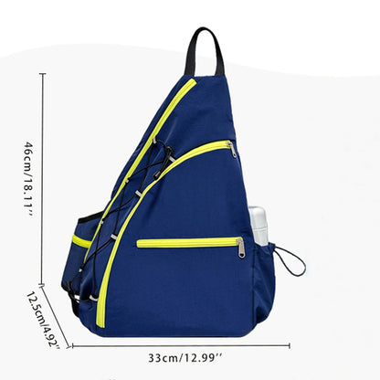 Jusenda Oxford Fashion Sports Fitness Bags, Pickle Ball Sling Bags, Tennis Padel Ball, Table Tennis Crossbody Backpack, Handbag
