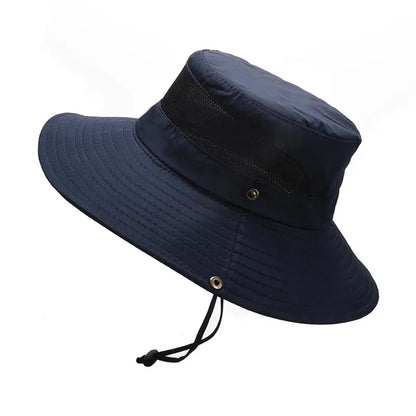 Xinbaoguan 100% Polyester 9201 New Summer Breathable Fisherman Hat Outdoor Mountaineering Hat Big Eaf Sunshade Hat Benni Hat