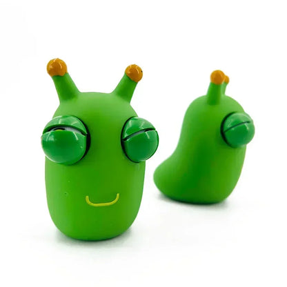 Funny Eyeball Burst Squeeze Toy | Green Eye Caterpillar Pinch Toy | Adult & Kids Stress Relief | Fidget Toy | Creative Decompression