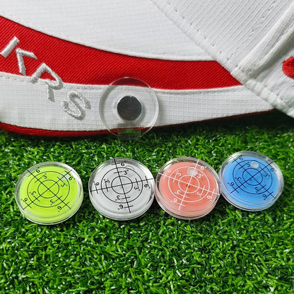 Plastic Golf Hat Clip Golf Club Hat Cap Clip With Detachable Magnetic Ball Marker Golf Level Function Marks Magnetic Cap Clip
