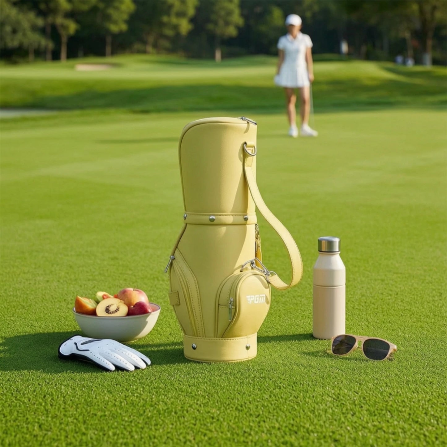 Mini Golf Bag Compact Golf Accessory Bag Portable Easy to Carry for Golfers, Driving Range