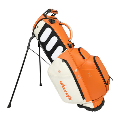 Lightweight Golf Stand Bag for Men & Women PU Material 14/6 Way Dividers 6 Way Top Dual Strap with Stand Feature