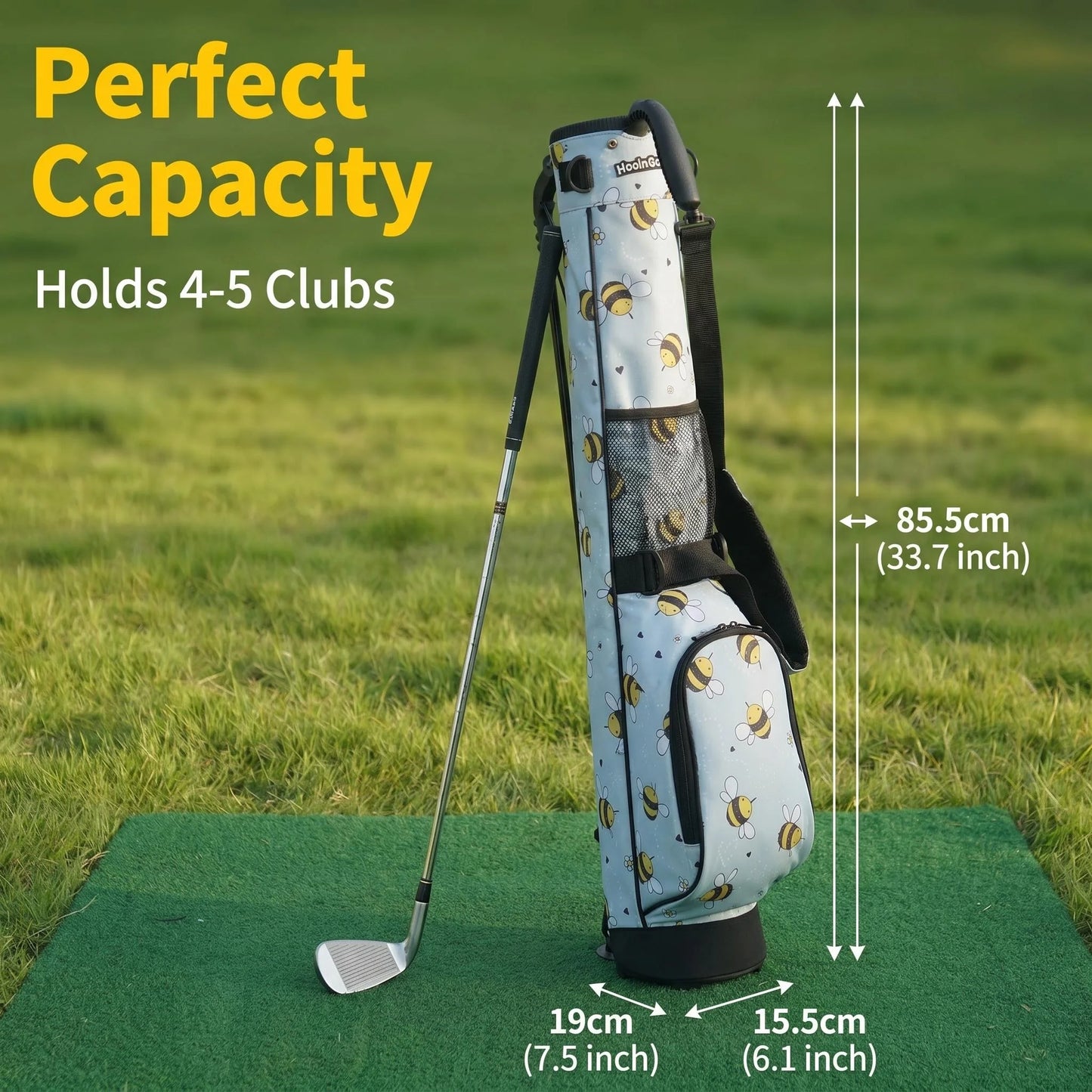 LivsinGolf Lightweight Sunday Golf Bag with Shoulder Strap & Stand -Easy to Carry and Durable Golf Bag