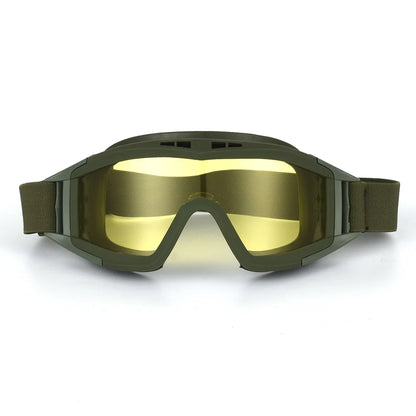Outdoor tactical glasses, desert locust military fan goggles, dust-proof shooting, motorcycle CS shock resistant sports glasses