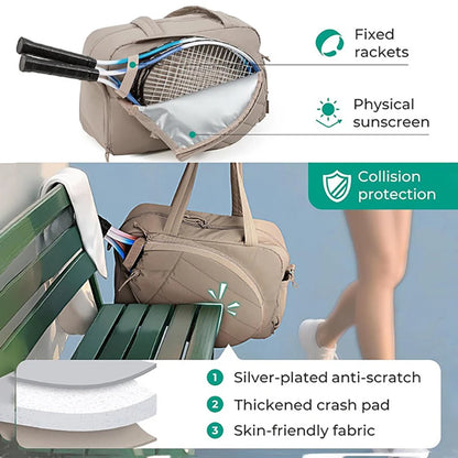 Tennis Badminton Rackets Bag Large Storage Outdoor Travel Sports Training Commuting Shoulder Bags Pickleball Paddle Handbag