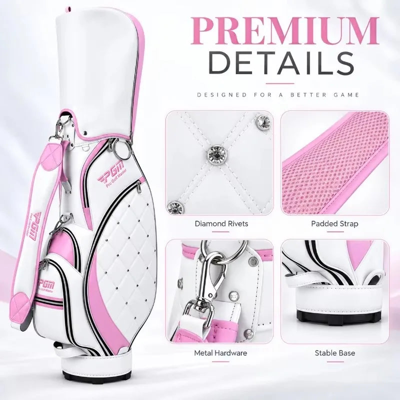 Women Golf Bag Portable Thickened Waterproof Cloth Ball Bag GOLF Wear Resistant High Quality Light TPU Golf Clubs Bag