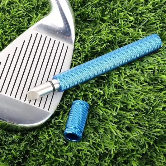 Golf Club Grooving Sharpening Tool 4 Colors Golf Groove Sharpener Wedge Club U V Type Square Regroover Blade Cleaning Tool Acces