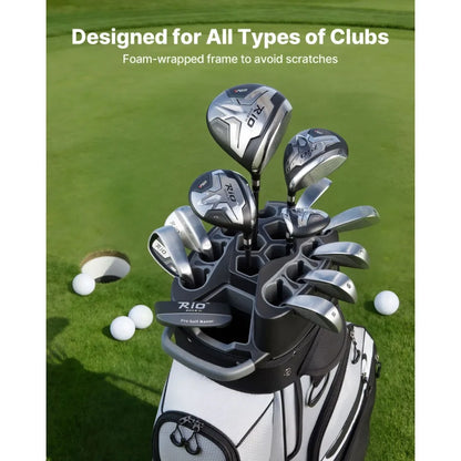 Golf Cart Bag, 14 Way Top Divider Organizer, Golf Club Bag with Full-length Divider, Handles, Storage Pockets, Shoulder Strap,