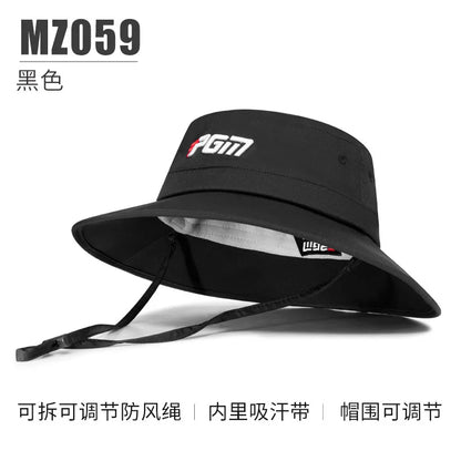PGM Men/Women Golf Hat Adjustable Windproof Rope Cap Waist Sweat-absorbing Band Fisherman Hats MZ059