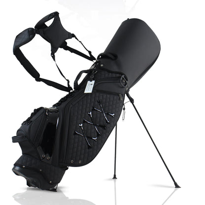 Stylish Golf Stand Bag, 7-Way Top Divider,, Lightweight Double Shoulder Golf Club Bag, Premium Eco-Friendly PU Leather
