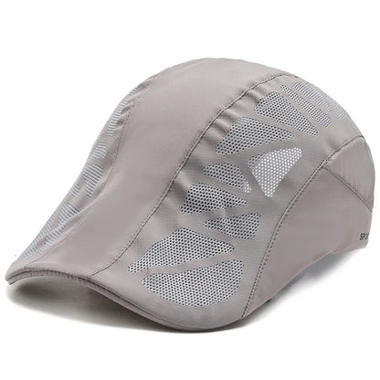 Summer Breathable Mesh Quick Dry Tennis Golf Baseball Cap Sports Running An-ti UV Sunhat Fishing Hiking Beret Cap Sunshade Visor