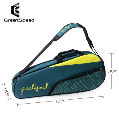Greatspeed 3-6Pcs Tennis Badminton Raquet Sports Bag One Shoulder Pack Men Women Simple Racket Bags