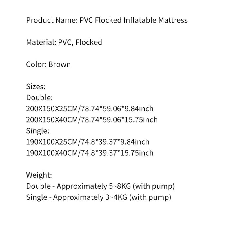 New Air Mattress with Built-In Pump | Self-Inflating Mat Cushion | Outdoor Tent Inflatable Bed | Double Sleeping Pad | for Camping or Indoor