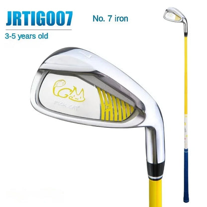 PGM Clubs Kids  Golf 7#  IRONS Right Handed Aluminum Alloy Head Children  for 3-12 Years Pole Carbon Shaft JRTiG007