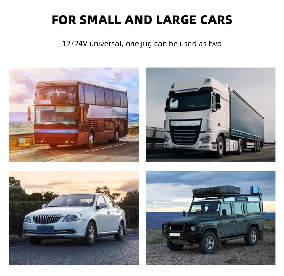 Portable Car Hot Kettle | 1500ML Large Capacity | 304 Stainless Steel Water Heater | Travel Auto 12V 24V | For Tea Coffee