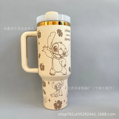 New Cute 40oz Stainless Steel Insulated Cup 1180ml 304 Stainless Steel Vacuum Insulated Car Coffee Cup Sports Outdoor Travel