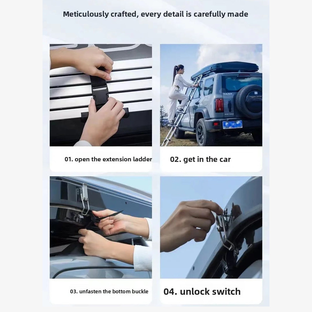 1-2 PERSON TENT Roof Tent Automatic Hardtop Folding | Off-Road Vehicle Specialized Roof Tent Quick Opening