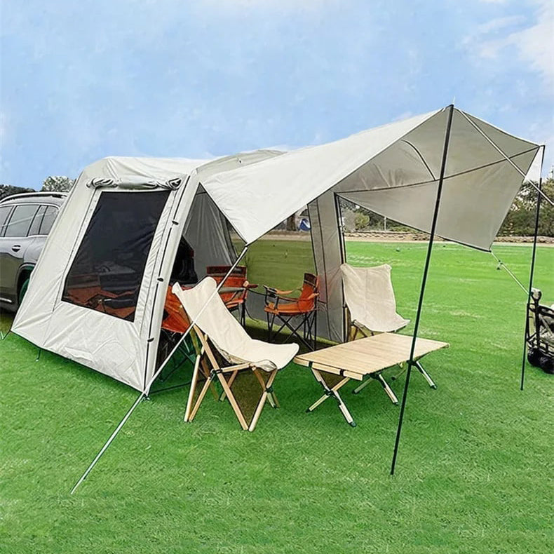 3-4 PERSON TENT Trunk Docking Tent | Portable Waterproof SUV Tail Tent | Dome Tent | Sunshade Tunnel Tent | Large Tent