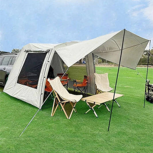3-4 PERSON TENT Trunk Docking Tent | Portable Waterproof SUV Tail Tent | Dome Tent | Sunshade Tunnel Tent | Large Tent