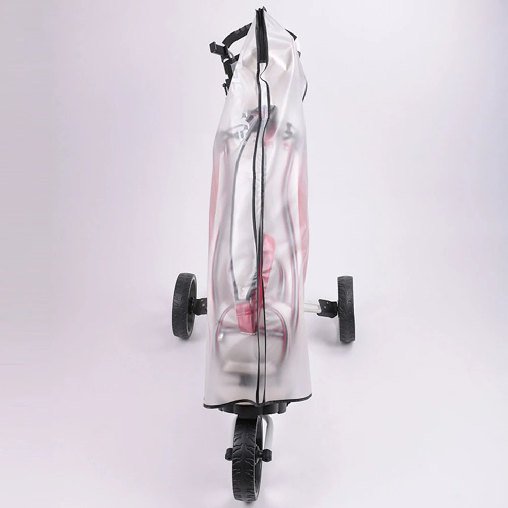 PVC Golf Bag Rain Cover Waterproof Clear Golf Cart Travel Bag Golf Bag Protector Golf Trolley Rain Bag Outdoor Sporting Supplies