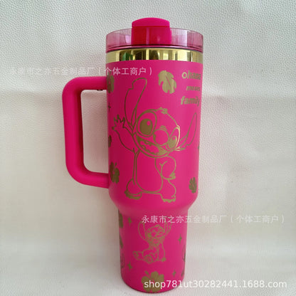 New Cute 40oz Stainless Steel Insulated Cup 1180ml 304 Stainless Steel Vacuum Insulated Car Coffee Cup Sports Outdoor Travel