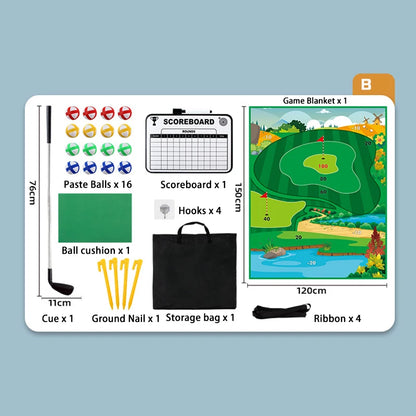 Children's Toys | Upgraded Version of the Children's Golf Cart Toy Set (Including 16 Balls | 1 Golf Ball Board and 1 Mat)