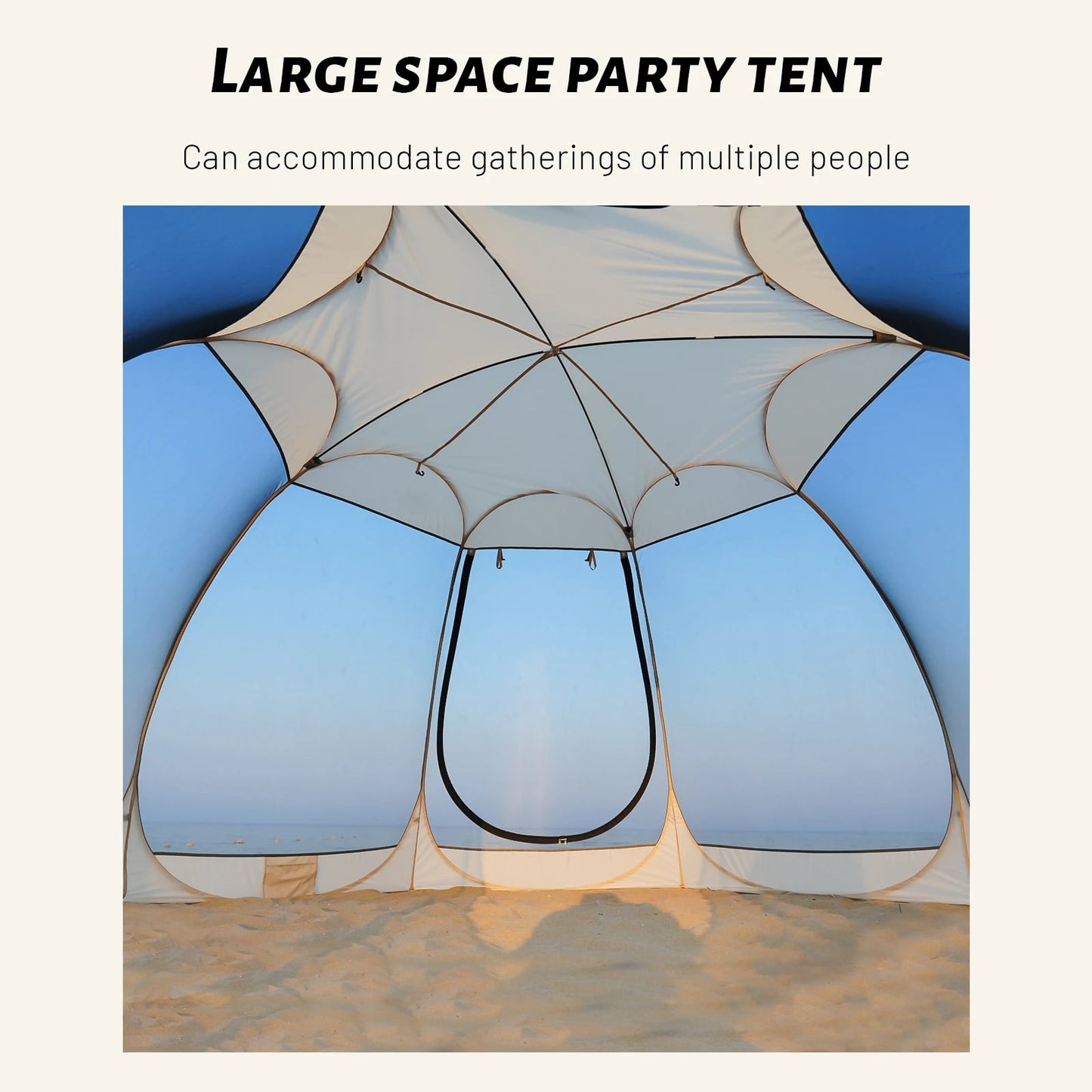 5-8 PERSON TENT | Portable Screen House Tent with Mosquito Net | Camping Backyard Patio & Protection Outdoor Shelter | Suitable for Family