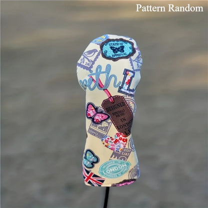 Colorful Golf Protective Cover, Casual Flower Pattern, Fashionable Golf Cap, Golf Accessories, Golf Putting Cover