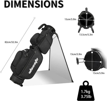 3-Way Dividers, Fits 5-9 Clubs - Small Sunday Lightweight Golf Stand Bag - for Men & Women, Par 3, Driving Range & Executive