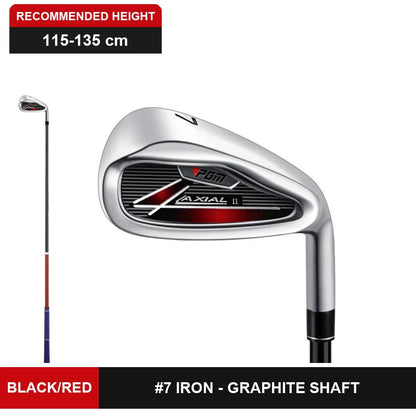 Kids Golf Club Junior #7 Iron Graphite Shaft for Boys Girls Beginner Practice 95-155cm