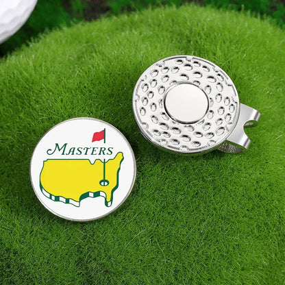 Golf Hat Clip Ball Marker Magnetic Easily Attach to Hat Cartoon Flag Pattern Baseball Cap Clips Jewelry Accessories Gift
