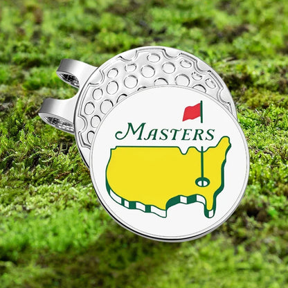 Golf Hat Clip Ball Marker Magnetic Easily Attach to Hat Cartoon Flag Pattern Baseball Cap Clips Jewelry Accessories Gift