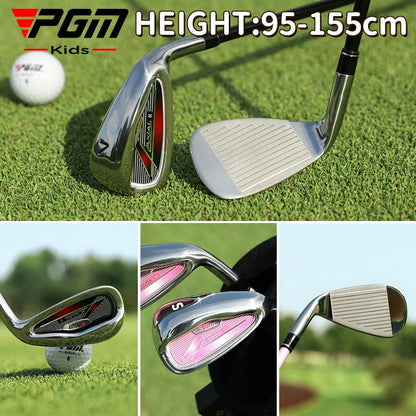 Kids Golf Club Junior #7 Iron Graphite Shaft for Boys Girls Beginner Practice 95-155cm