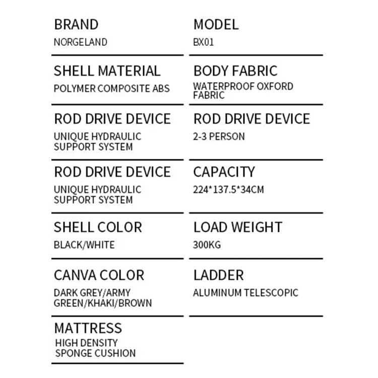 New Arrival Camper Trailer Roof Tent Box | Clamshell Aluminium Rooftop Tent | With Awning