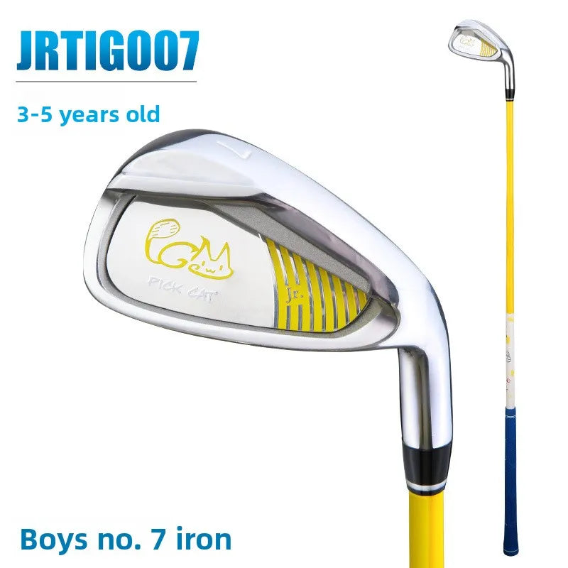 Golf Club Boys And Girls #7 Iron Children'S Beginner Practice Lightweight Carbon Club Height Elastic Carbon Rod