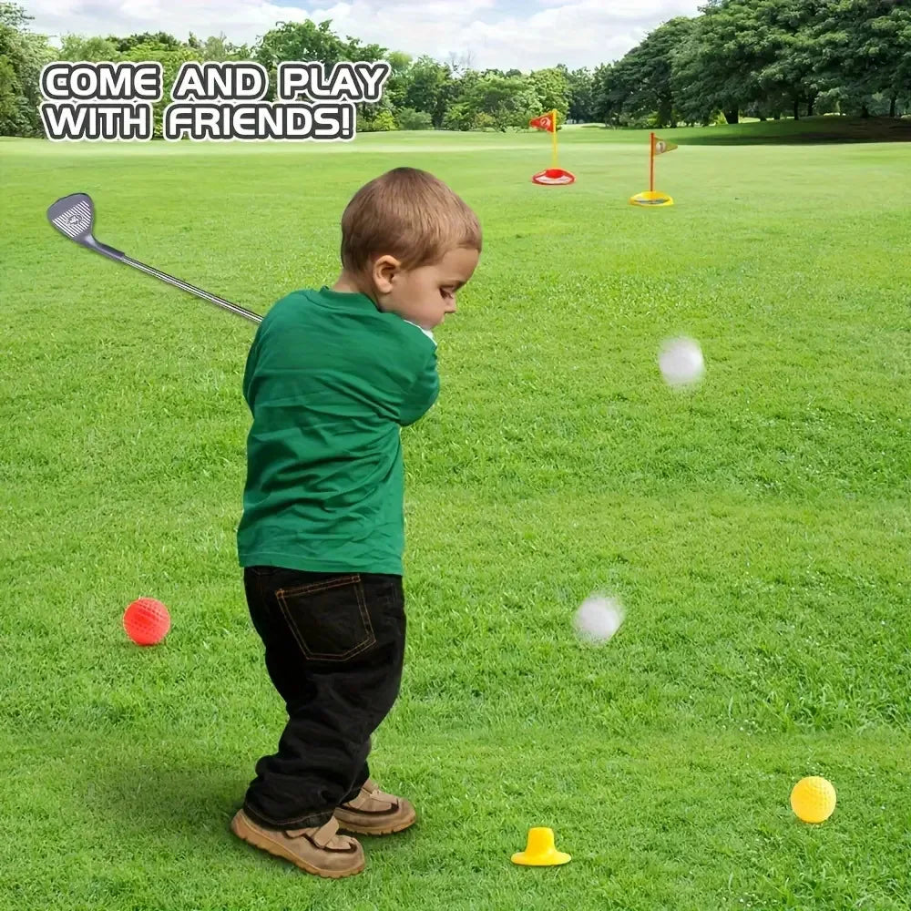 1 Set Children's Golf Club Set Outdoor Sports Toys Sports Games Competitive Indoor Interactive Retractable Golf Club Set Toys