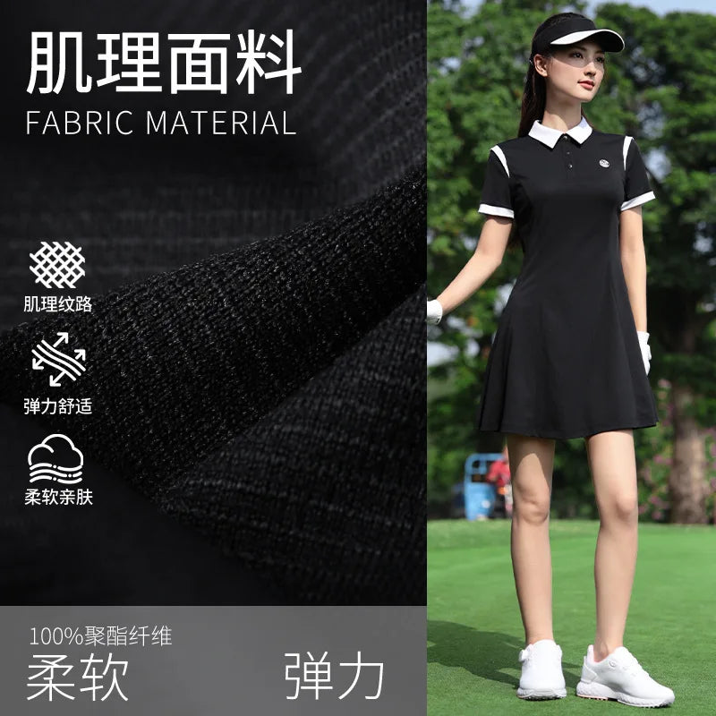 Pgm spring/summer golf clothing women's short skirts women's dresses women's dresses tennis skirts sports skirts summer