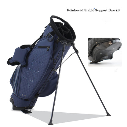 Stylish Golf Stand Bag, 7-Way Top Divider,, Lightweight Double Shoulder Golf Club Bag, Premium Eco-Friendly PU Leather