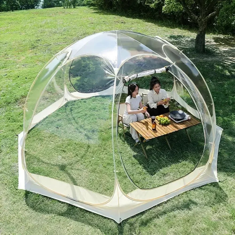 5-8 PERSON TENT Sunroom Transparent Camping Tent | Starry Sky Dome Tent | Portable Spherical Tent | 360-Degree Panoramic Window Outdoor
