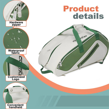 Professional Tennis Racket Backpack Adult Large Capacity Padel Pickleball Racquet Bag Shoe Compartment Squash Badminton Backpack