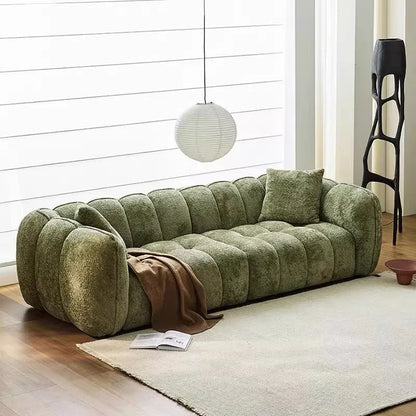 Pumpkin sofa Hotel & Beauty Salon Rest Area Sofa Compressed Pumpkin Fabric Set Full Sponge Cross-Border Vacuum Compressed Box