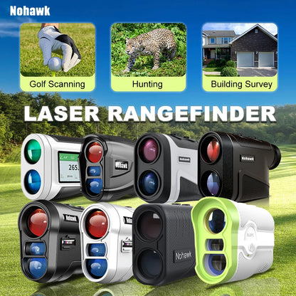 Multifunctional Golf Laser Rangefinder Telescope with Flag-Lock Slope Distance Meter for Hunting Construction Monocular