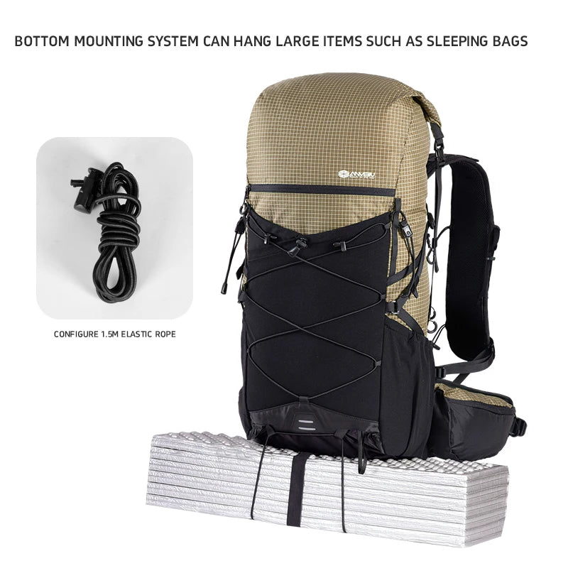 40L Lightweight Hiking Backpack Trekking Packs Climbing Backpack Waterproof Bagpack