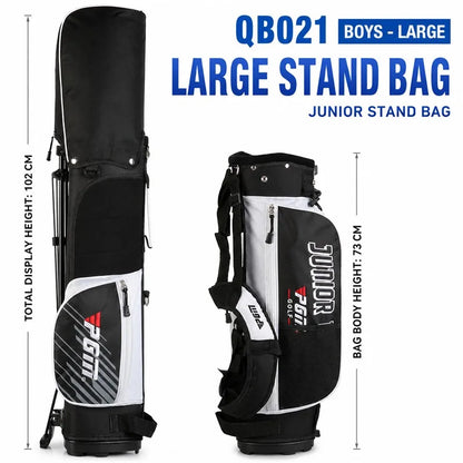 Junior Golf Stand Bag for Kids Boys Girls Lightweight Dual Strap Portable Club Carry Bag Stable Dual-Leg 2 Sizes