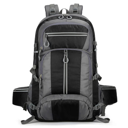 50L Nylon Backpack Camping Bag Outdoor Sport Hiking Trekking Climbing Travel Shoulder Reflective Shoes Luggage Outdoor Men Bag