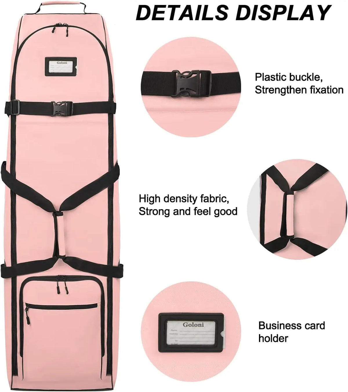 Airline Golf Club Travel Bag, Golf Travel Carrier for Air Travel