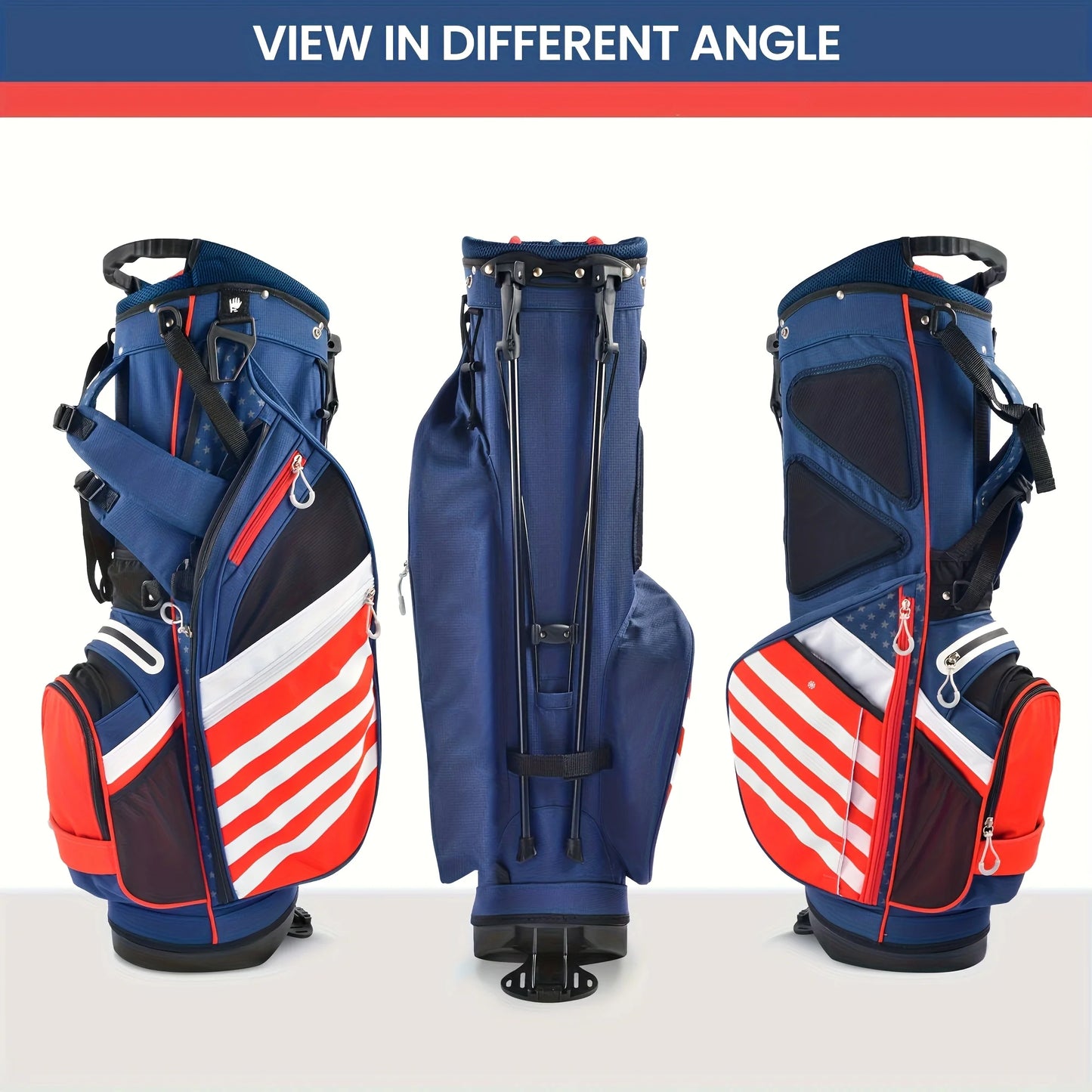 Golf Bag for Men and Women, Portable Golf Stand Bag with Dual Shoulder Straps - Multifunctional Golf Course Carry Bag